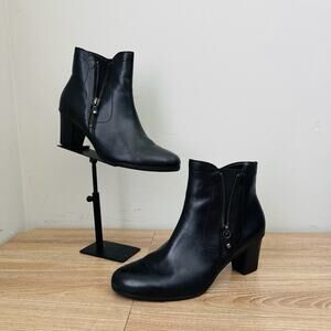 Gabor Miriam 95-610-27 black leather women's ankle boots Size 5.5